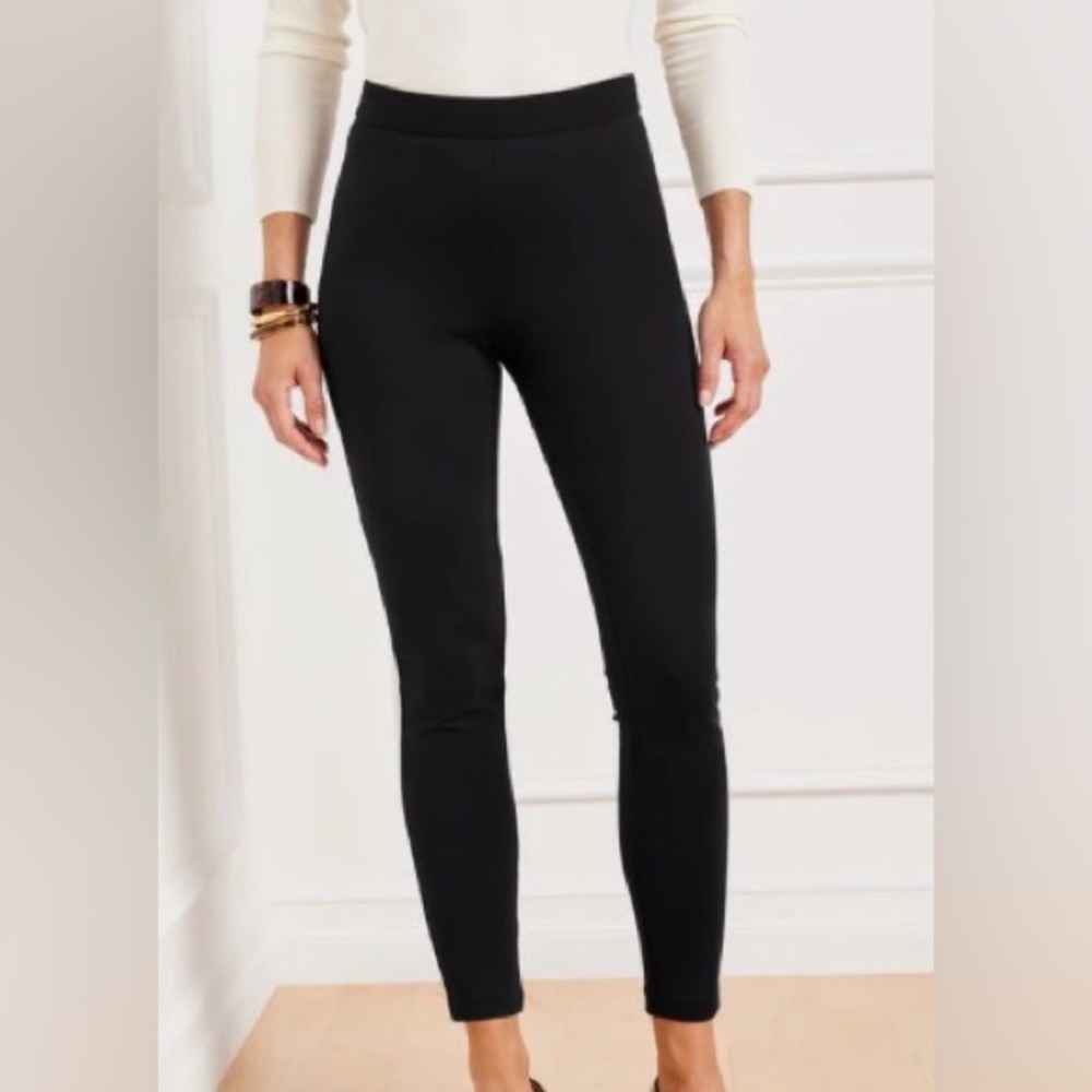 Talbots New Soho Ankle Pants Sz4 Black Leggings. Tags Removed.